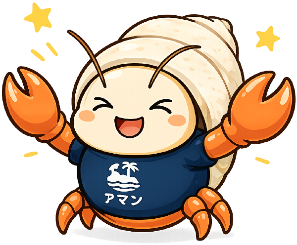 ガッツポーズをするシマライズのキャラクター